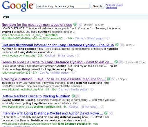 google search 19 February 2009